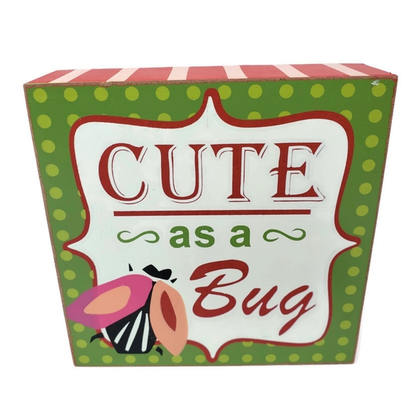 Bundle of Cute as a Bug Sign & Vintage Beanie Baby with tag - Picture 3 of 8